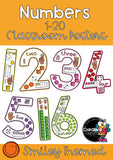NUMBERS 1-20 Classroom Posters - Smiley themed
