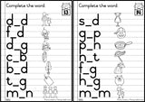 Phonics Workcards (Mixed vowels) - Missing vowel