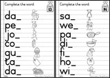 Phonics Workcards (Mixed vowels) - Missing final consonant