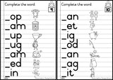 Phonics Workcards (Mixed vowels) - Missing initial consonant