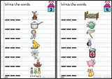 Phonics Workcards (Mixed vowels) - Write the word