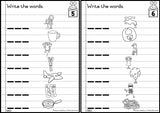 Phonics Workcards (Mixed vowels) - Write the word