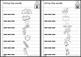 Phonics Workcards (Mixed vowels) - Write the word
