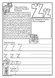 Letter recognition and handwriting practise book