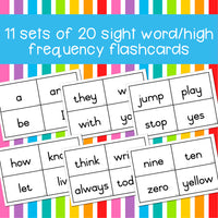 220 Sight Word Flashcards