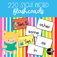 220 Sight Word Flashcards