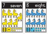 Classroom Decor - Llama Numbers 1-10
