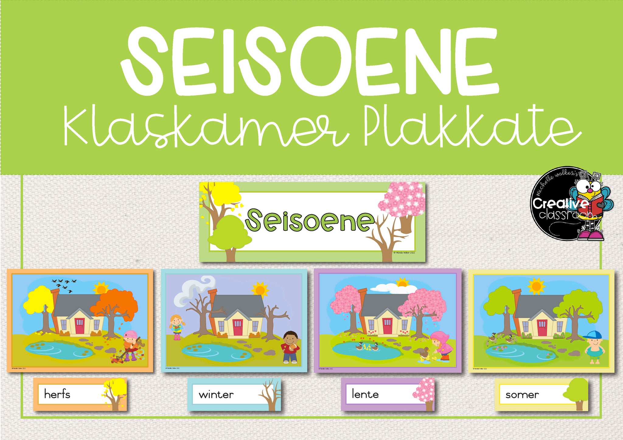 Seisoene Klaskamer Plakkate – Creative Classroom